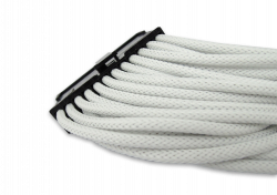 White Braided 24-pin ATX Extension