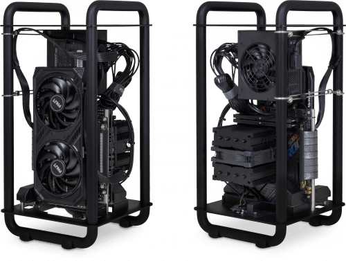 Example build shows XL version of the DA6, Palit RTX 4060 Ti Dual and Noctua NH-D9L chromax.black